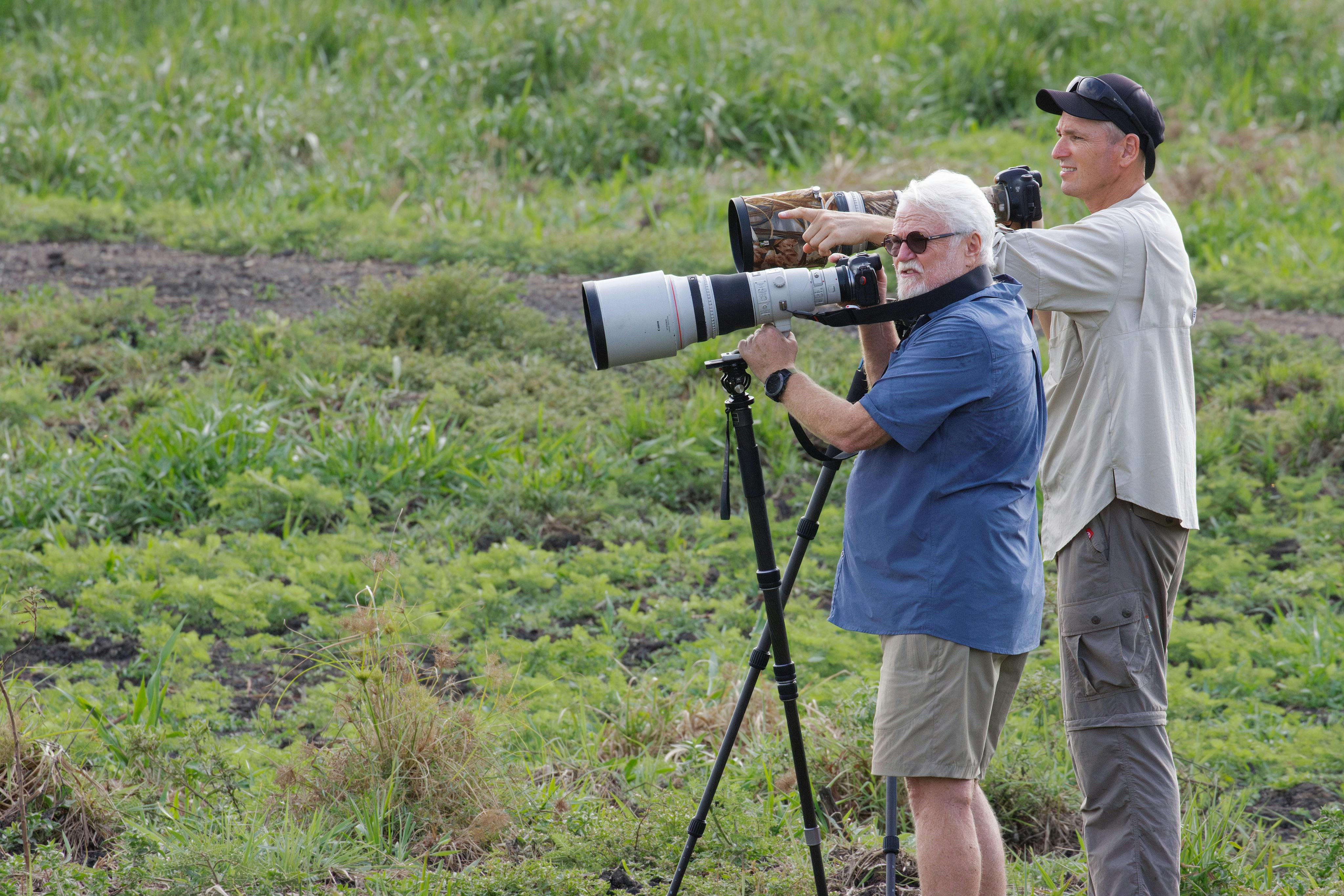 Bird Photographers enjoying a Fogg Dam Bird Tour near Darwin, Northern Territory