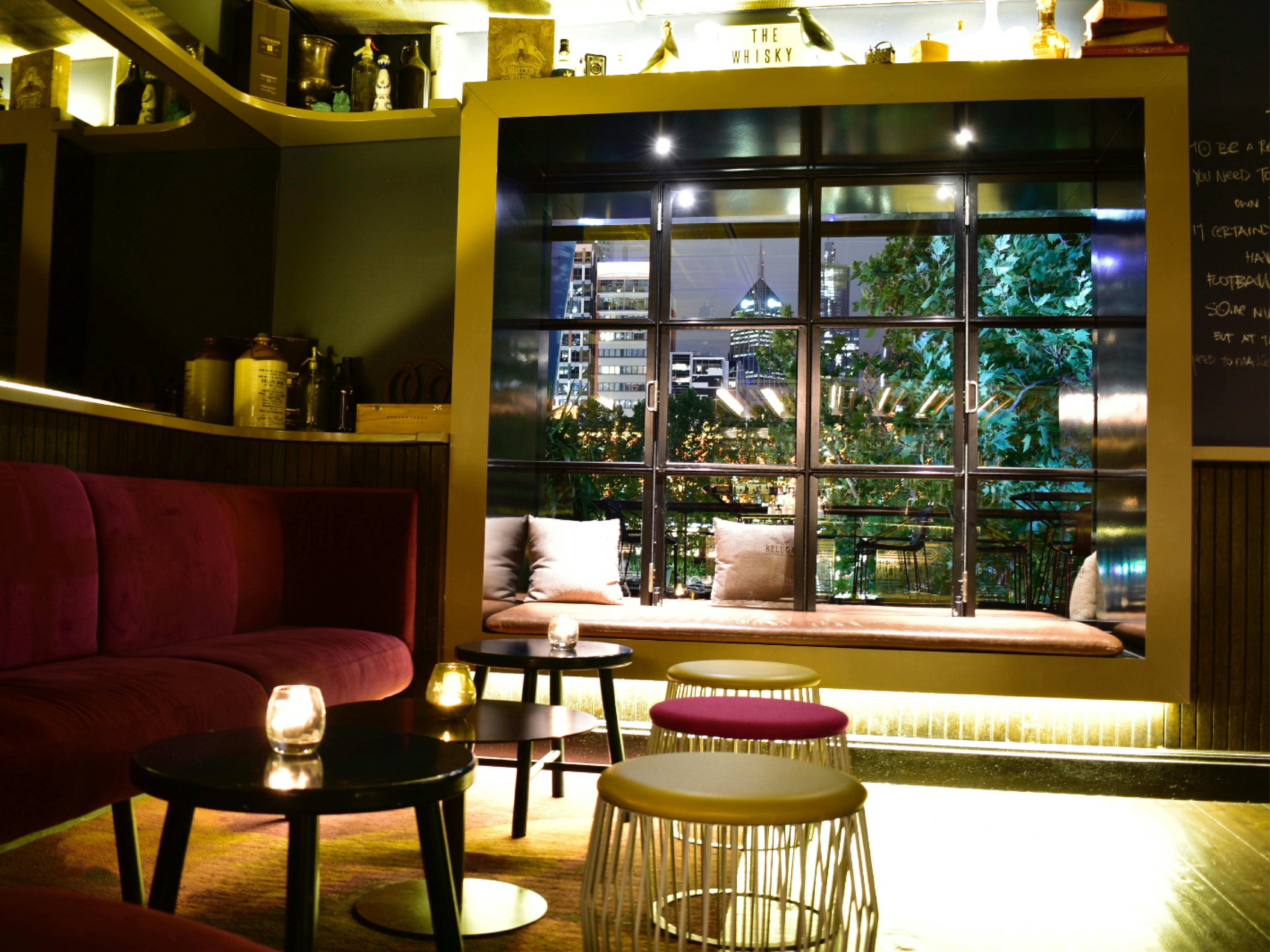 Lounge area with a variety of seating available