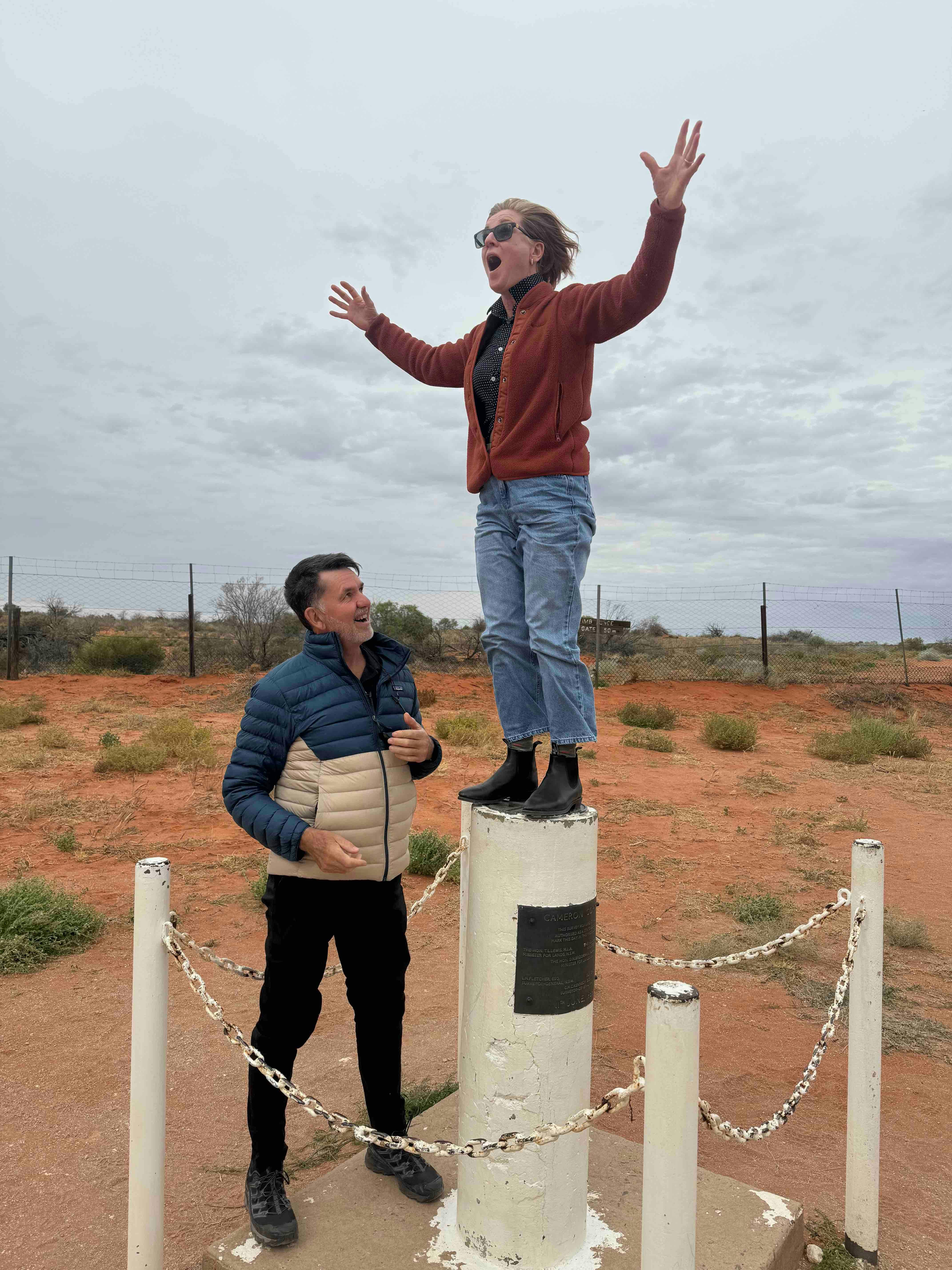 Cameron Corner- standing in 3 states!