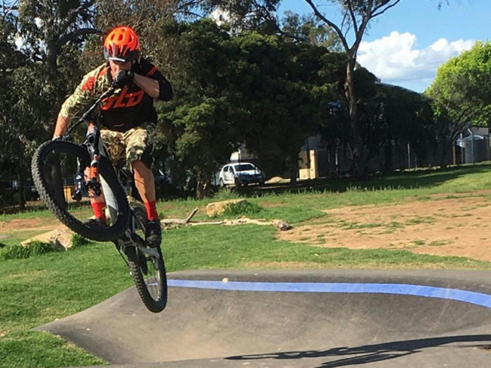 Wangaratta pump track suitable for BMX and scooter riders.
