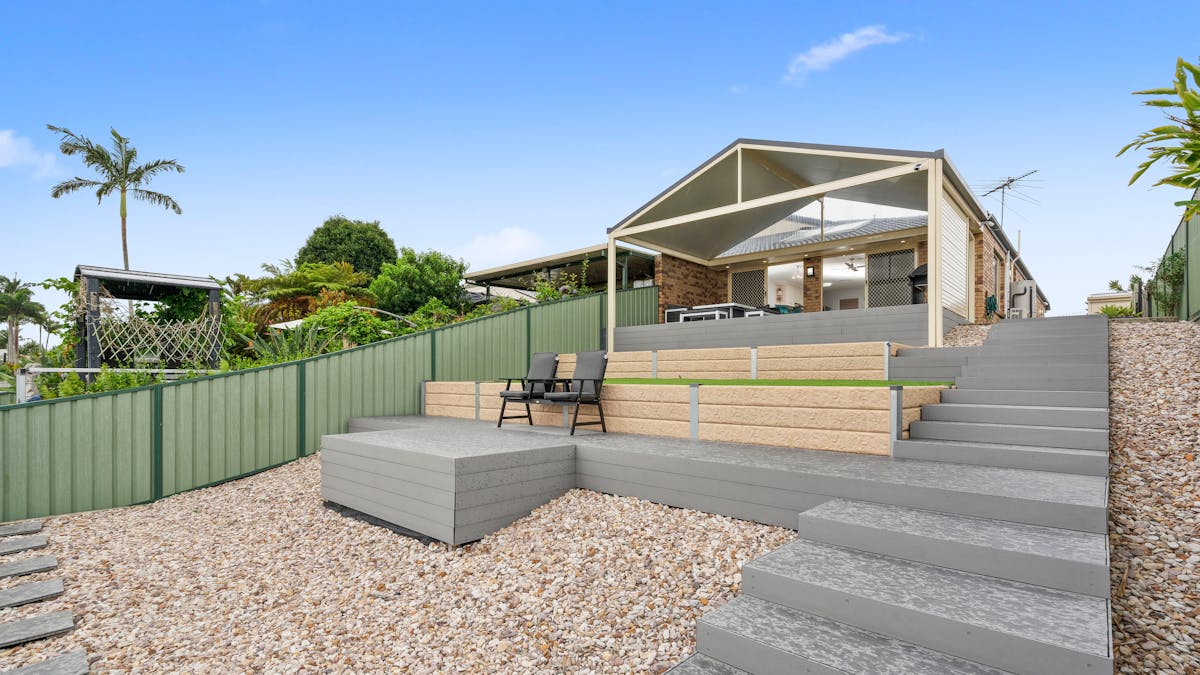 Backyard area