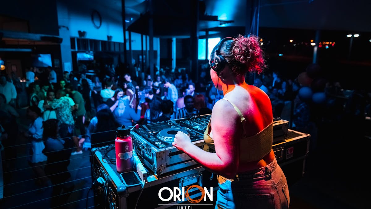 DJ performing at Orion Hotel Springfield in front of a crowd