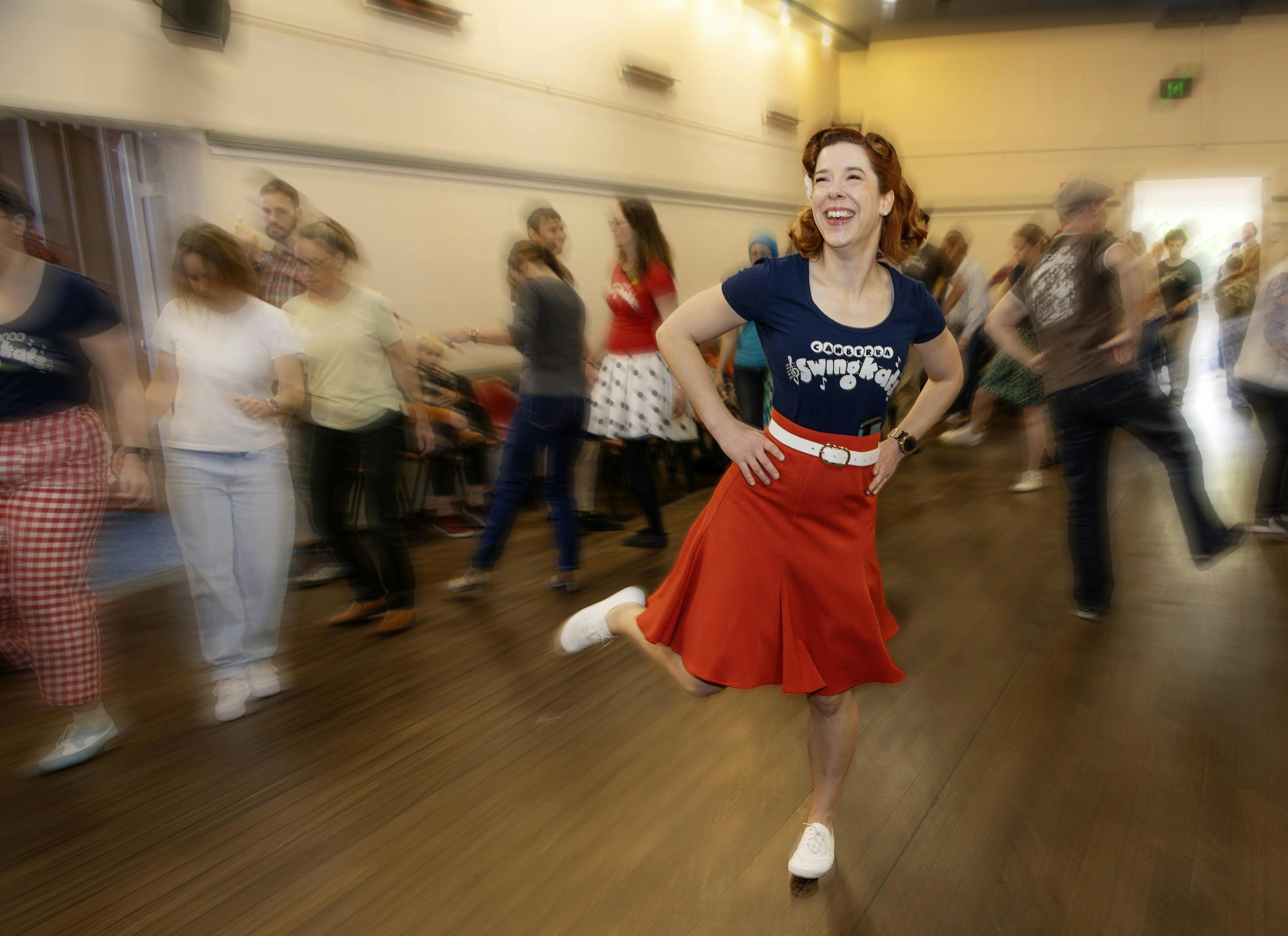 A swing dance workshop run by the Canberra Swing Katz and open to everyone.