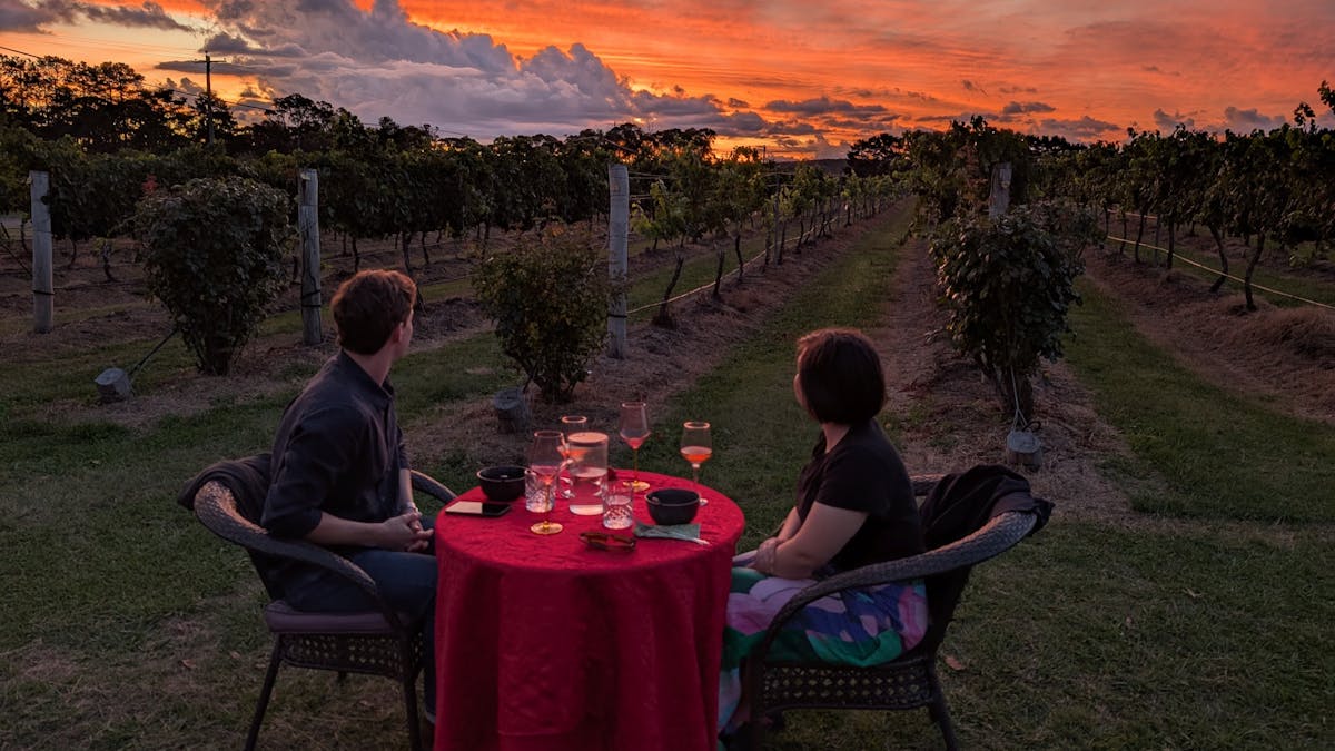 Heritage Wines of Stanthorpe Dinner in the Vineyard by the Sunset Heritage Wines of Stanthorpe Dinner in the Vineyard by the Sunset