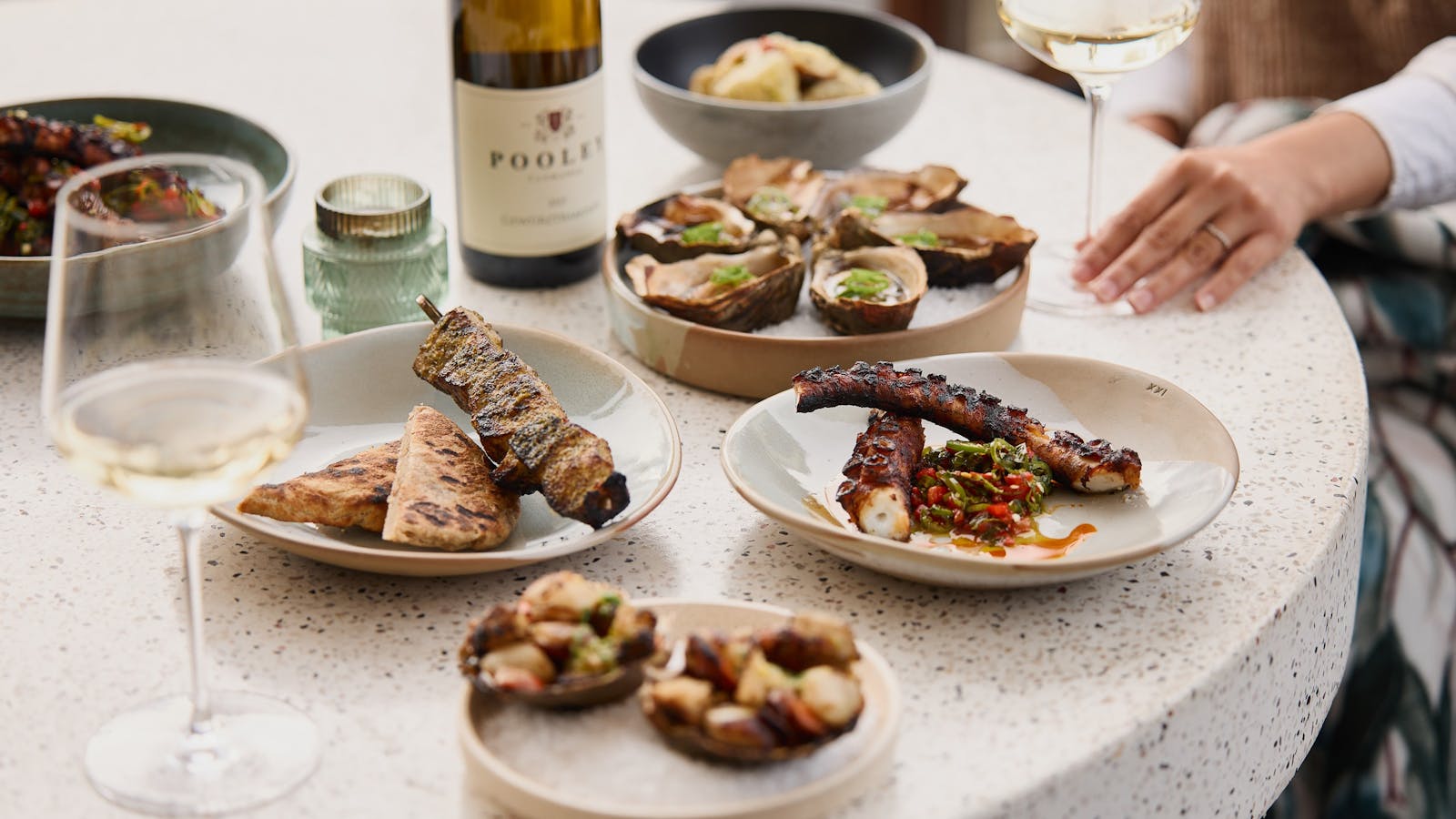 A selection of dishes from the Ember Menu