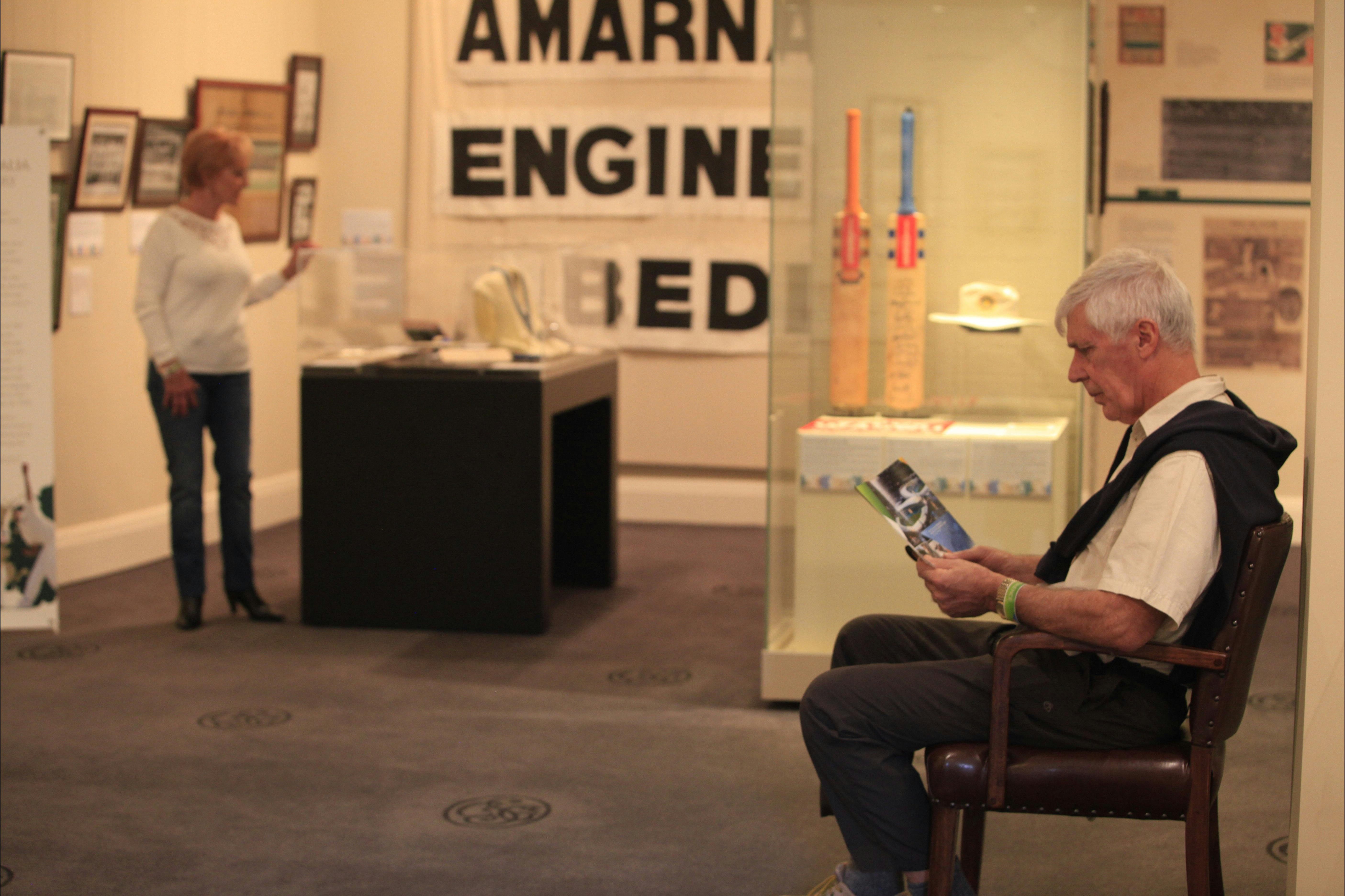 Visitors inside SCG Museum