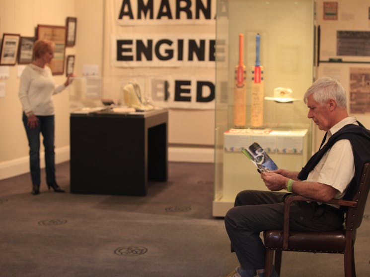 Visitors inside SCG Museum