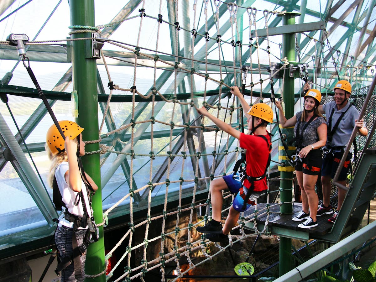 mid zoom high ropes course at Cairns ZOOM & Wildlife Dome