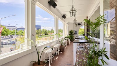 Balcony area of bar