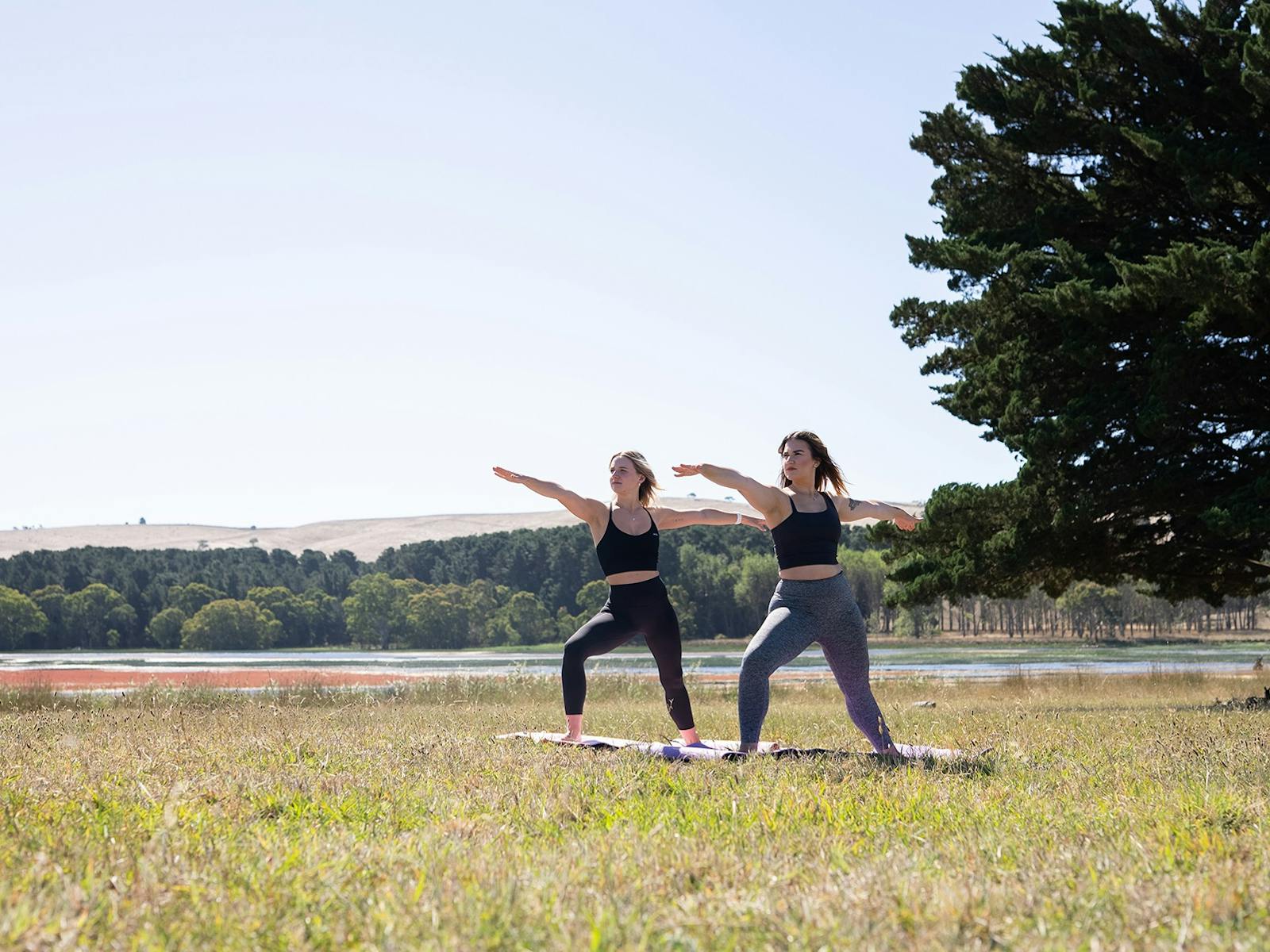 Yoga at Myponga Reserve on the Fleurieu Peninsula