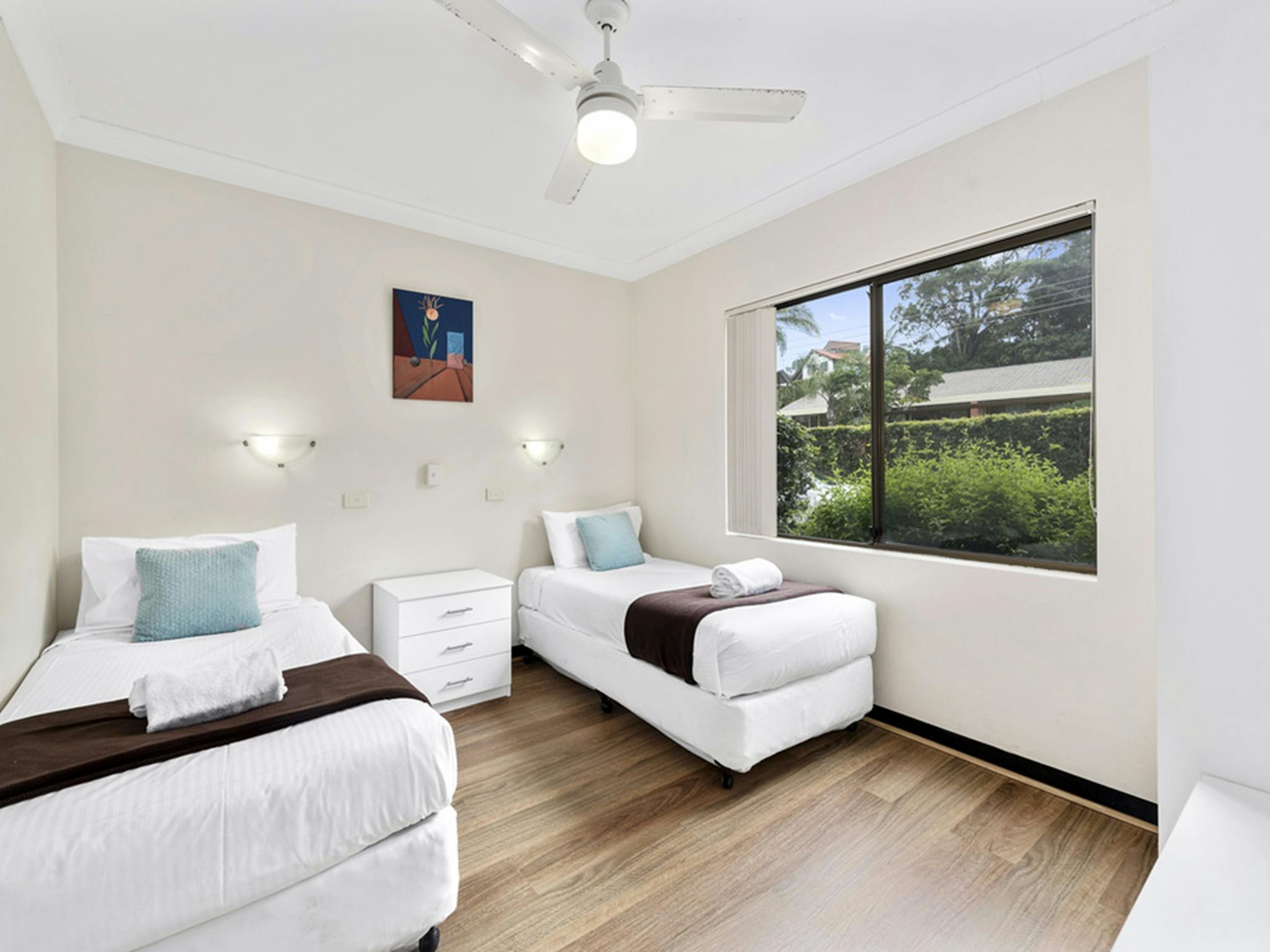 2nd Bedroom layout in a 2 bedroom apartment at Smugglers On The Beach Coffs Harbour