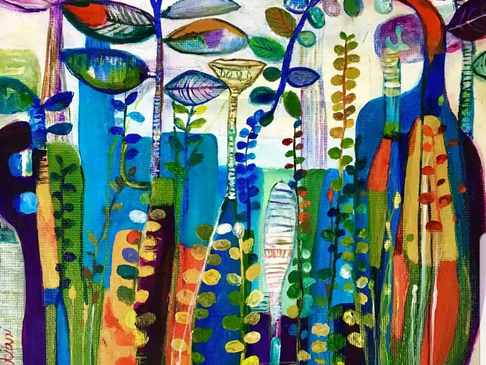 Abstract Painting with Leila Ashtiani