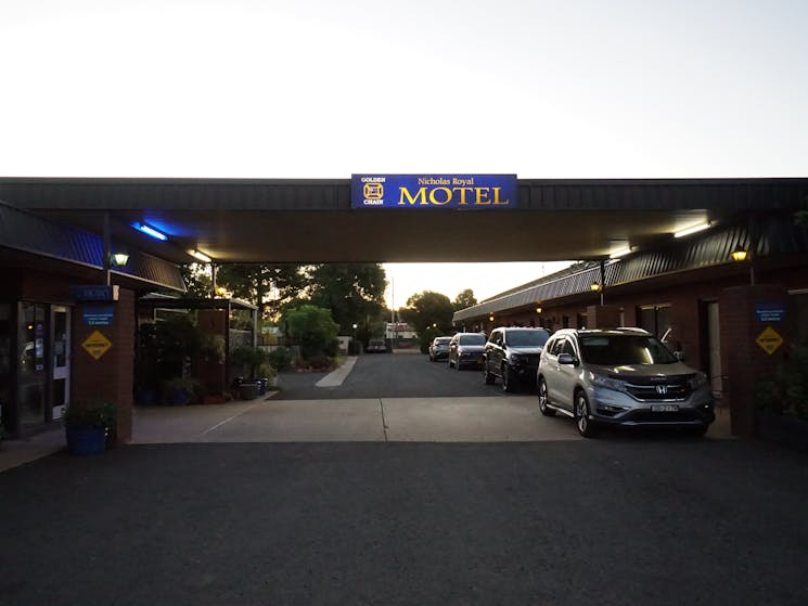 Entrance to Motel