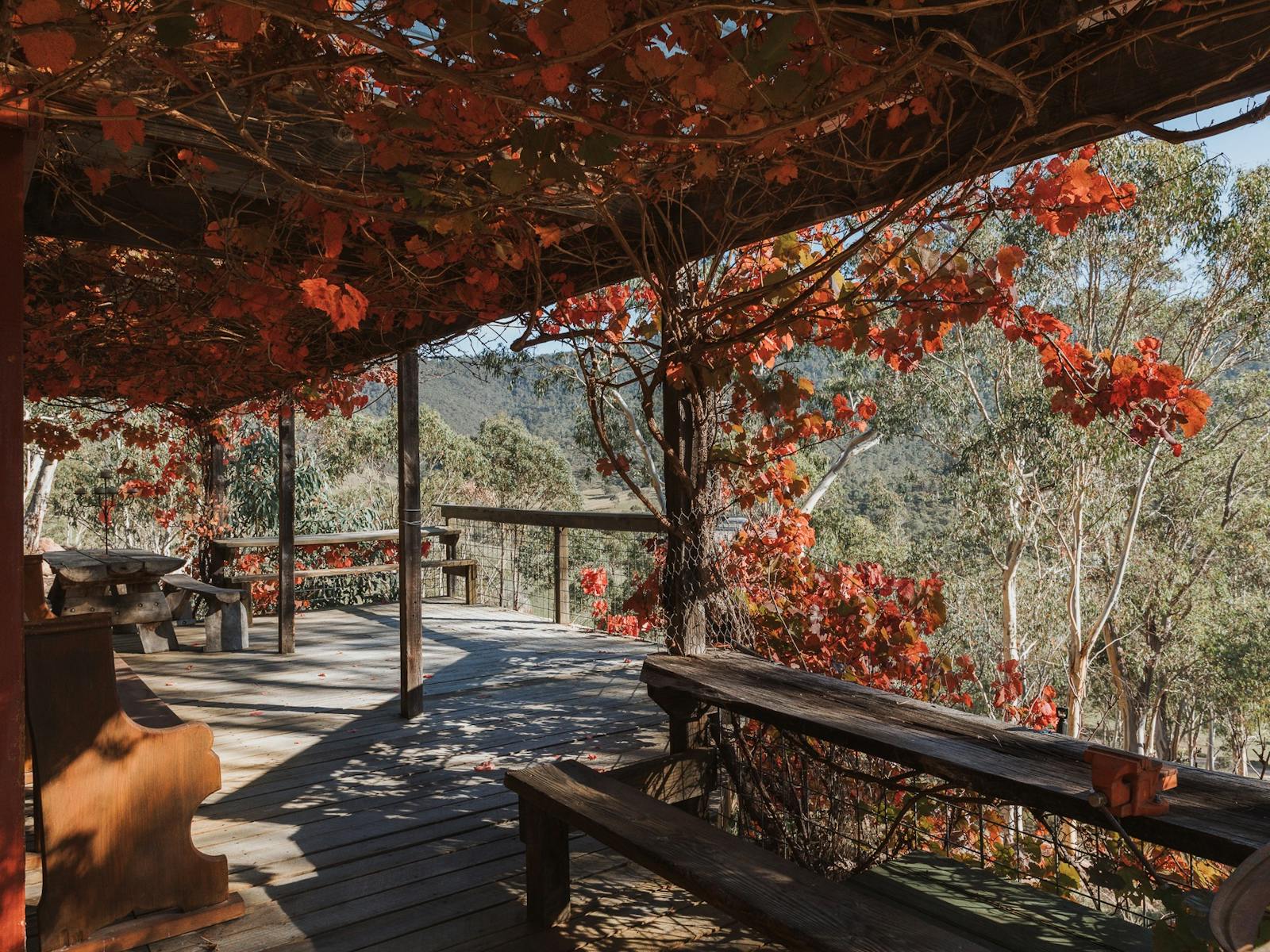 This peaceful outdoor space is perfect for enjoying the breathtaking views, whether you're relaxing
