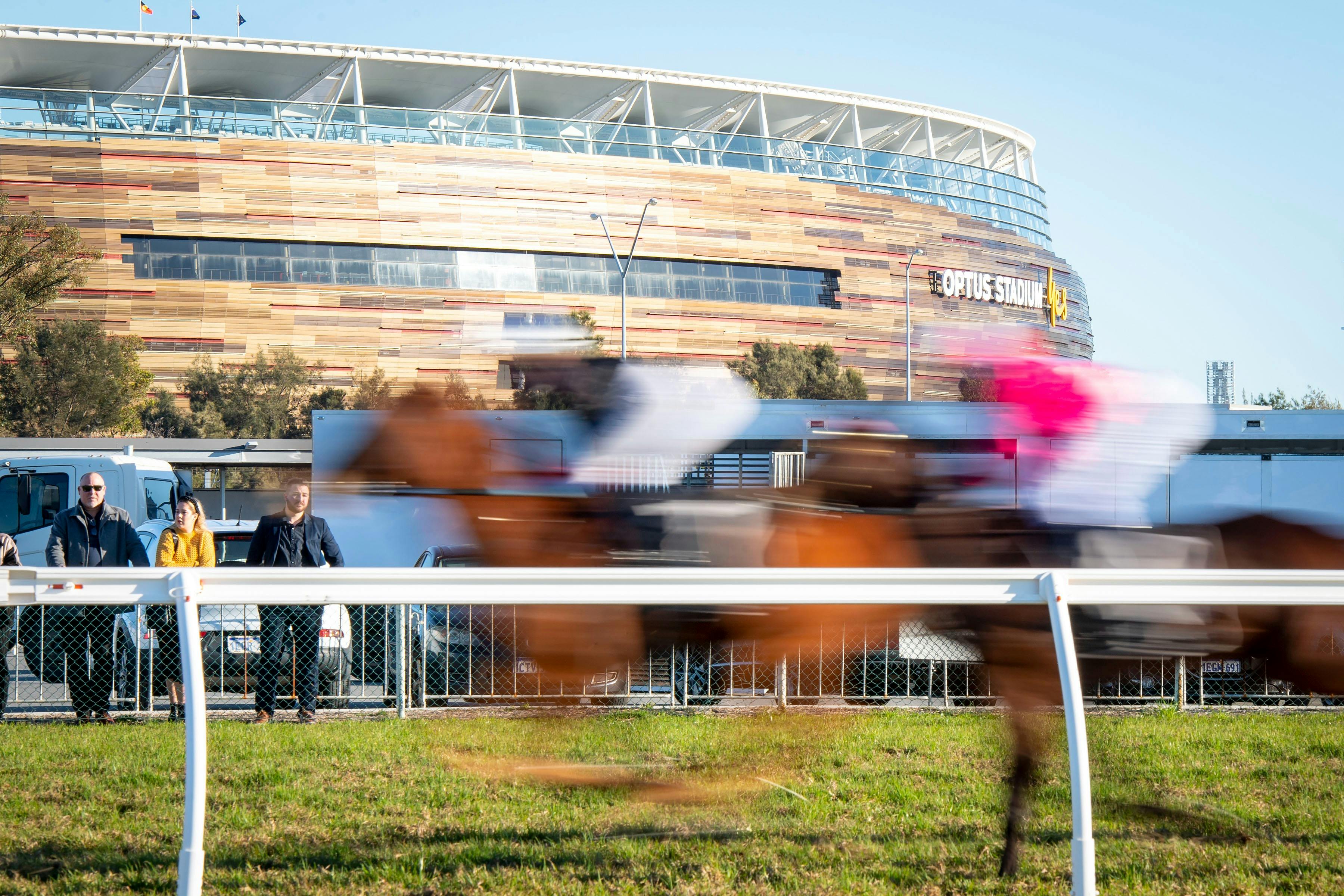 Winter Racing Season at Belmont Park Racecourse
