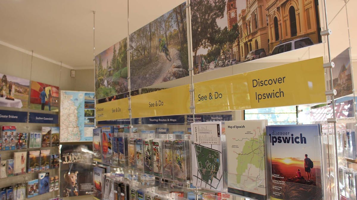Brochure Display in Ipswich Visitor Information Centre