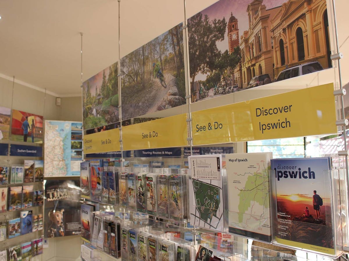 Brochure Display in Ipswich Visitor Information Centre