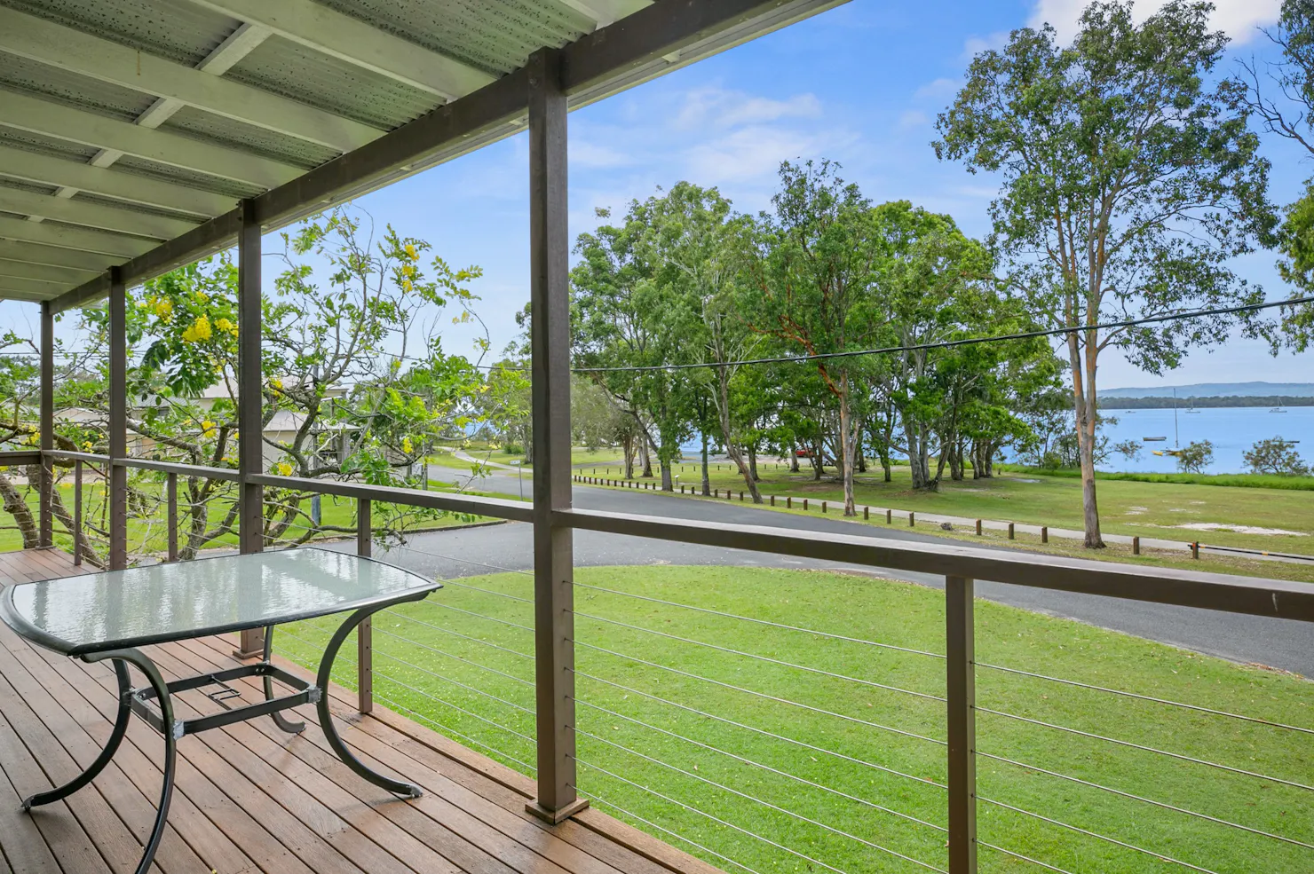 Water view from the front verandah