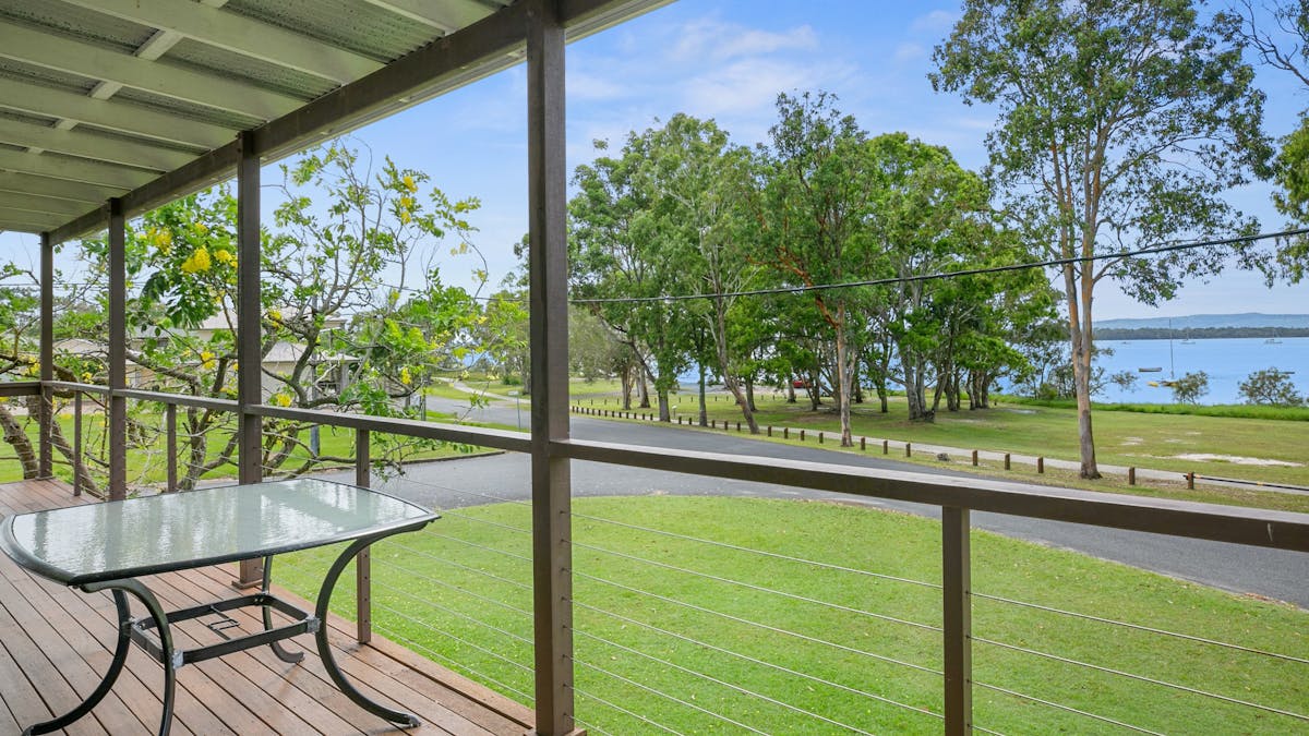 Water view from the front verandah