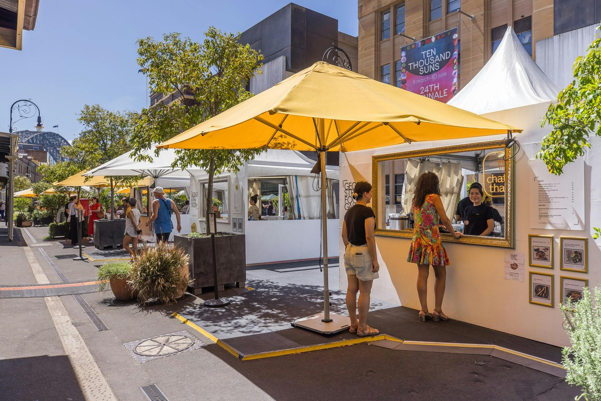 Our food stall on George Street Food Gallery in the Rocks area