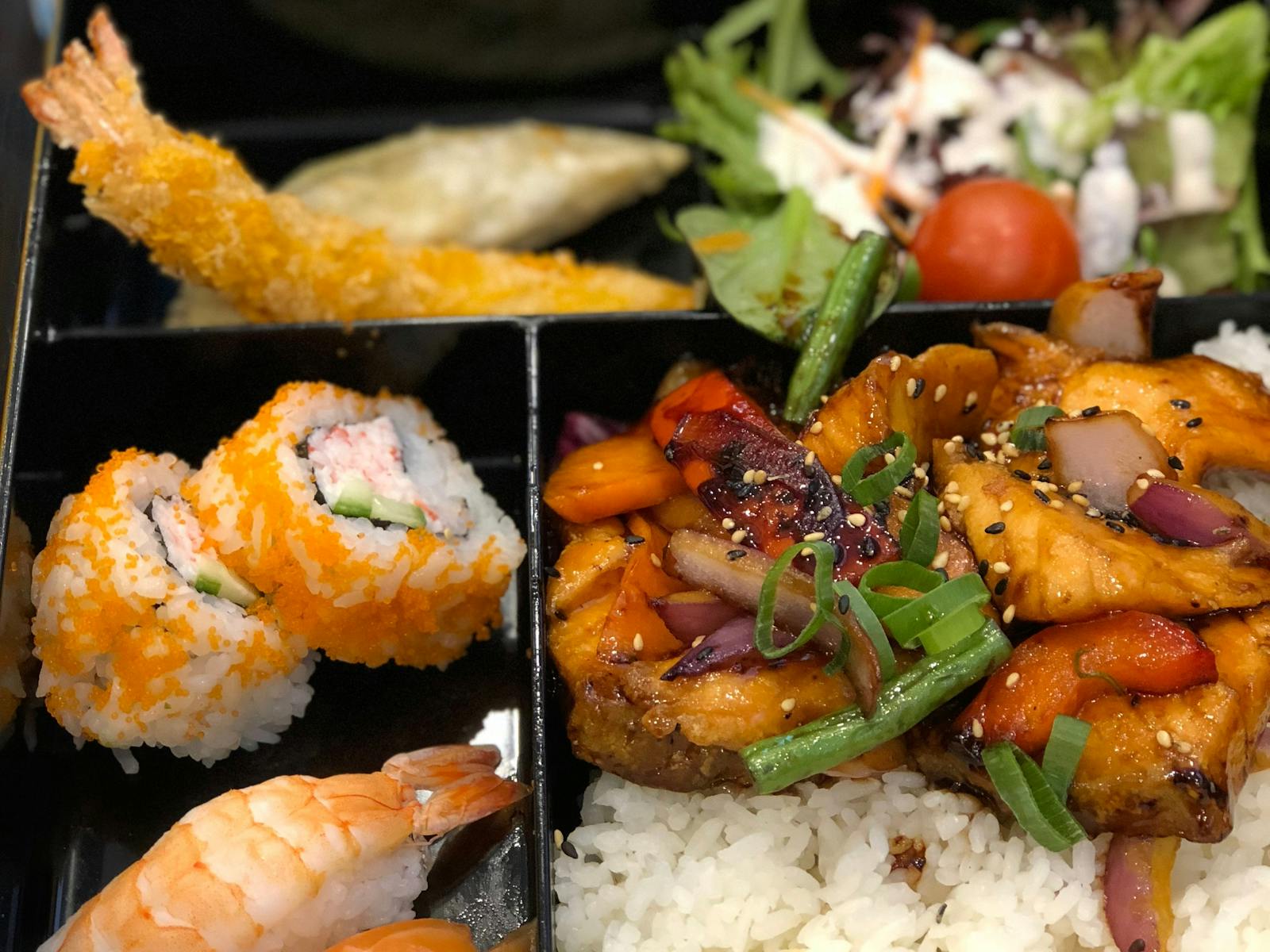 Salmon Teriyaki Bento Box - Sushi Bar Sapporo