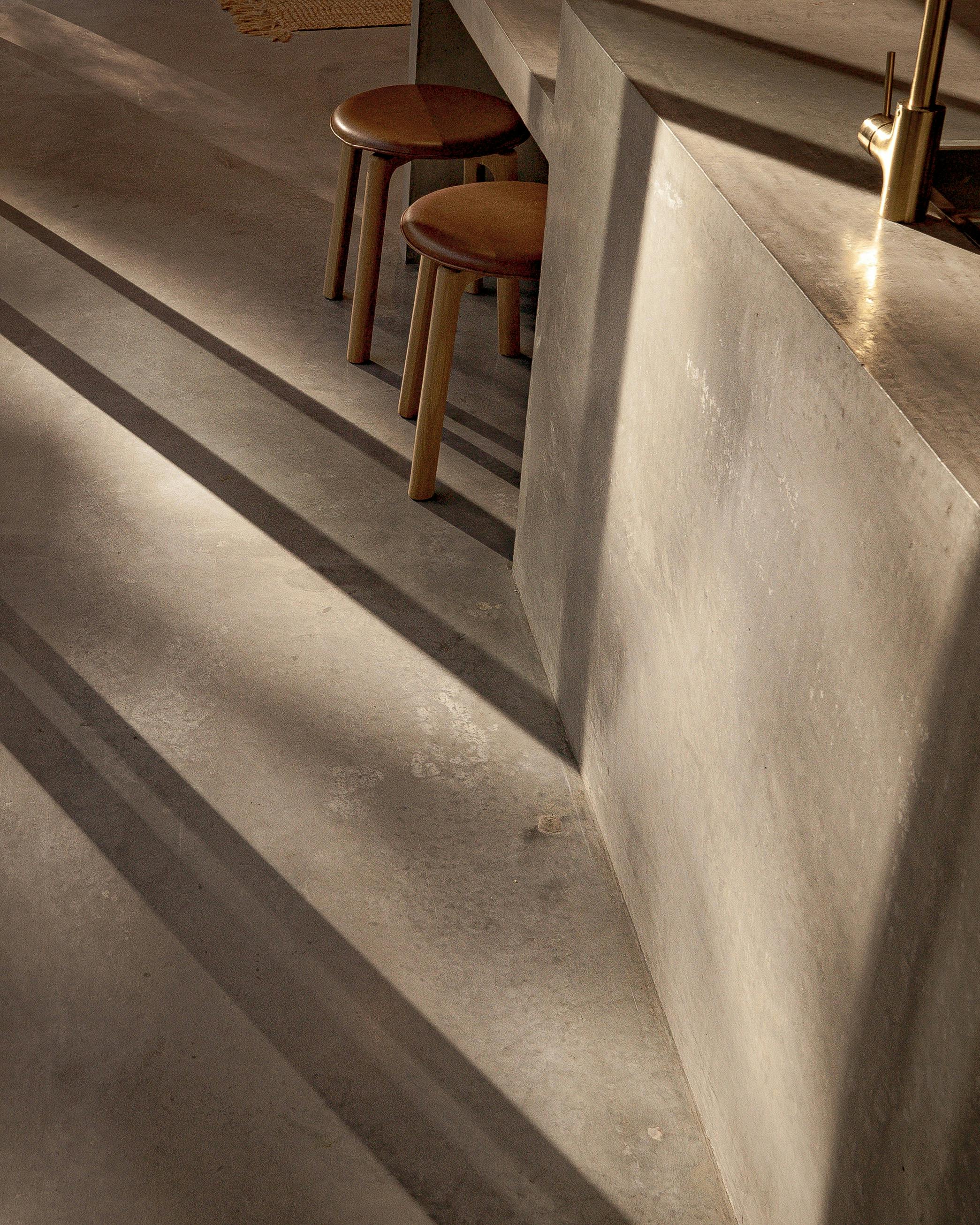 concrete and light play