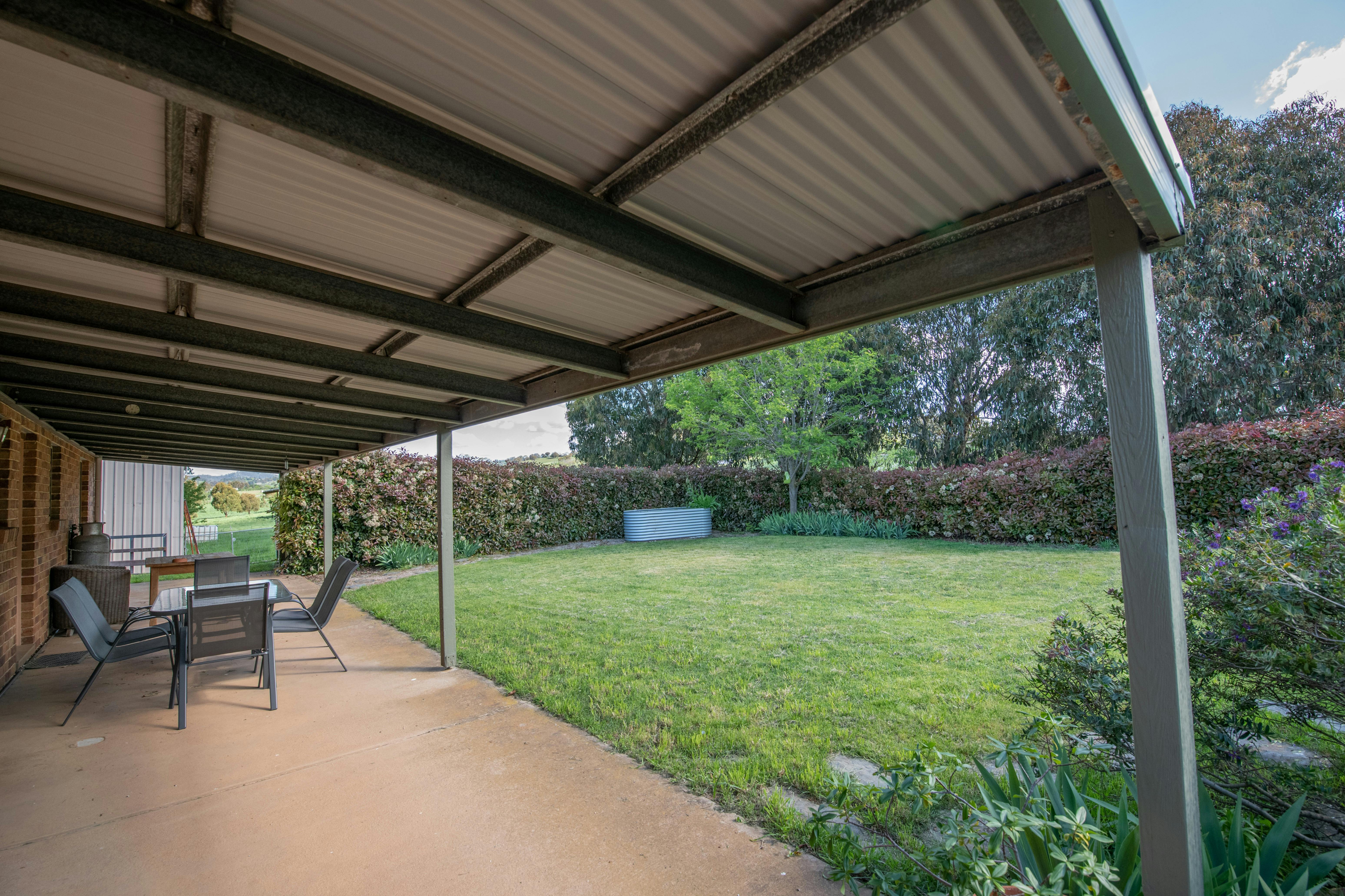 Relax on the private rear garden