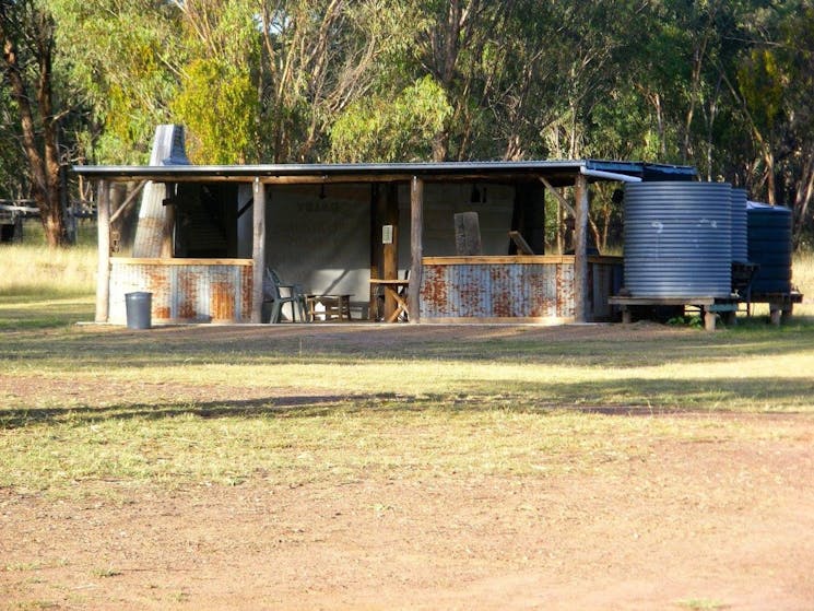 Front of camp kitchen