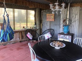Al fresco dining area with BBQ