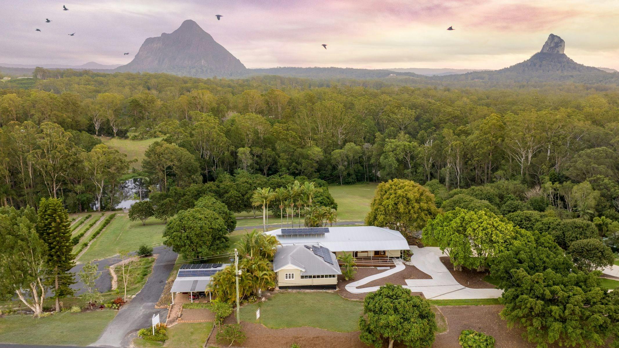 Glasshouse Plantation coffee farm and cafe is located in the heart of the Glass House Mountains