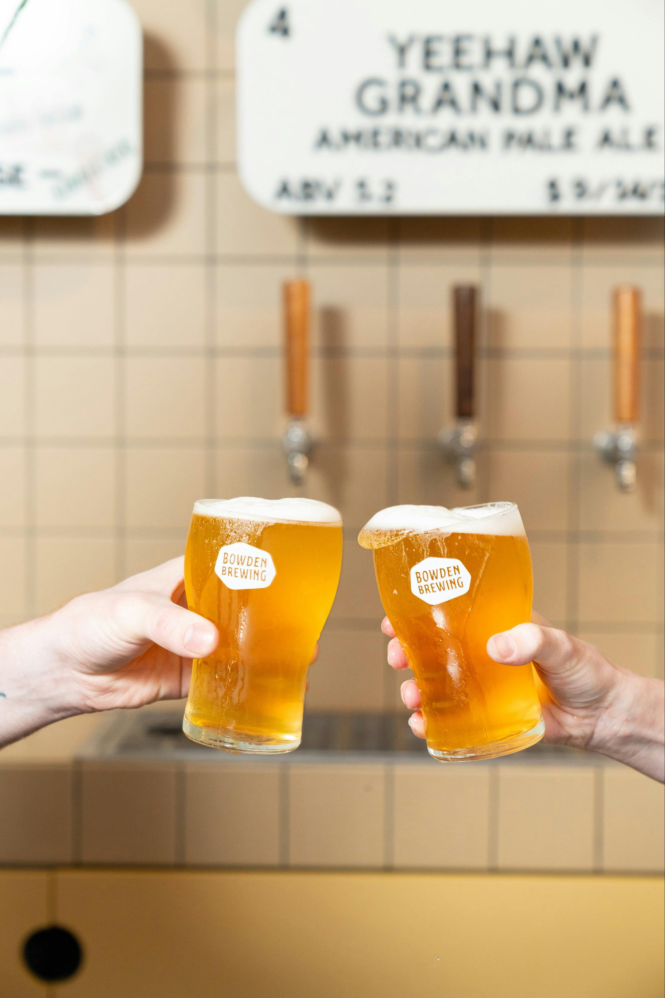 Beers clinking