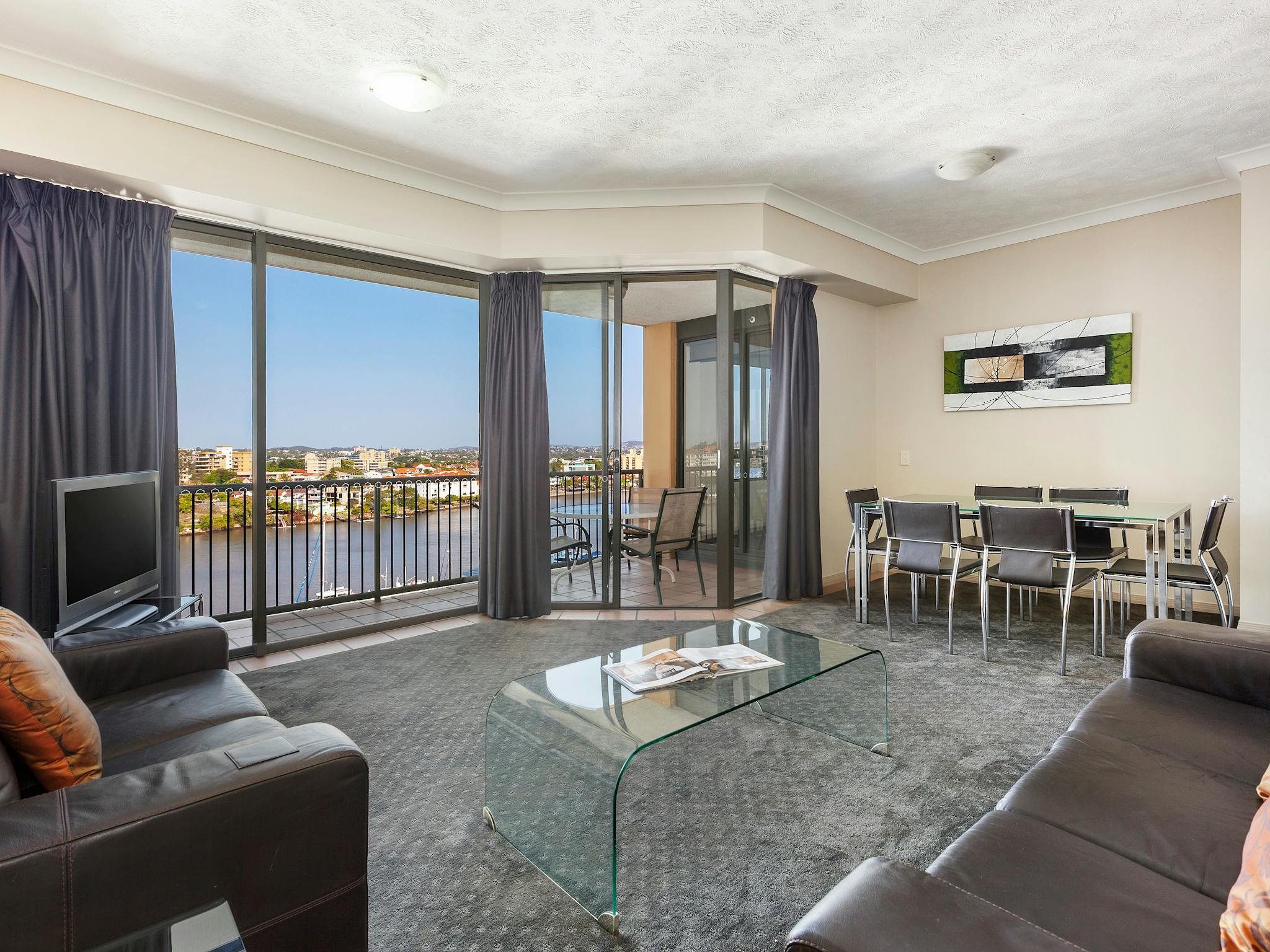Three bedroom apartment lounge showing typical furniture layout Three bedroom apartment lounge showing typical furniture layout