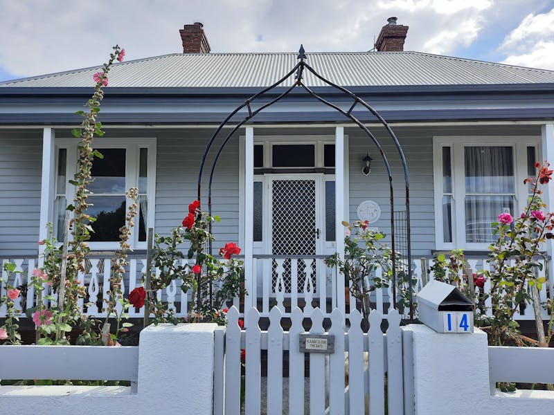 Road view of property