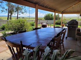 Outdoor setting & BBQ with a view