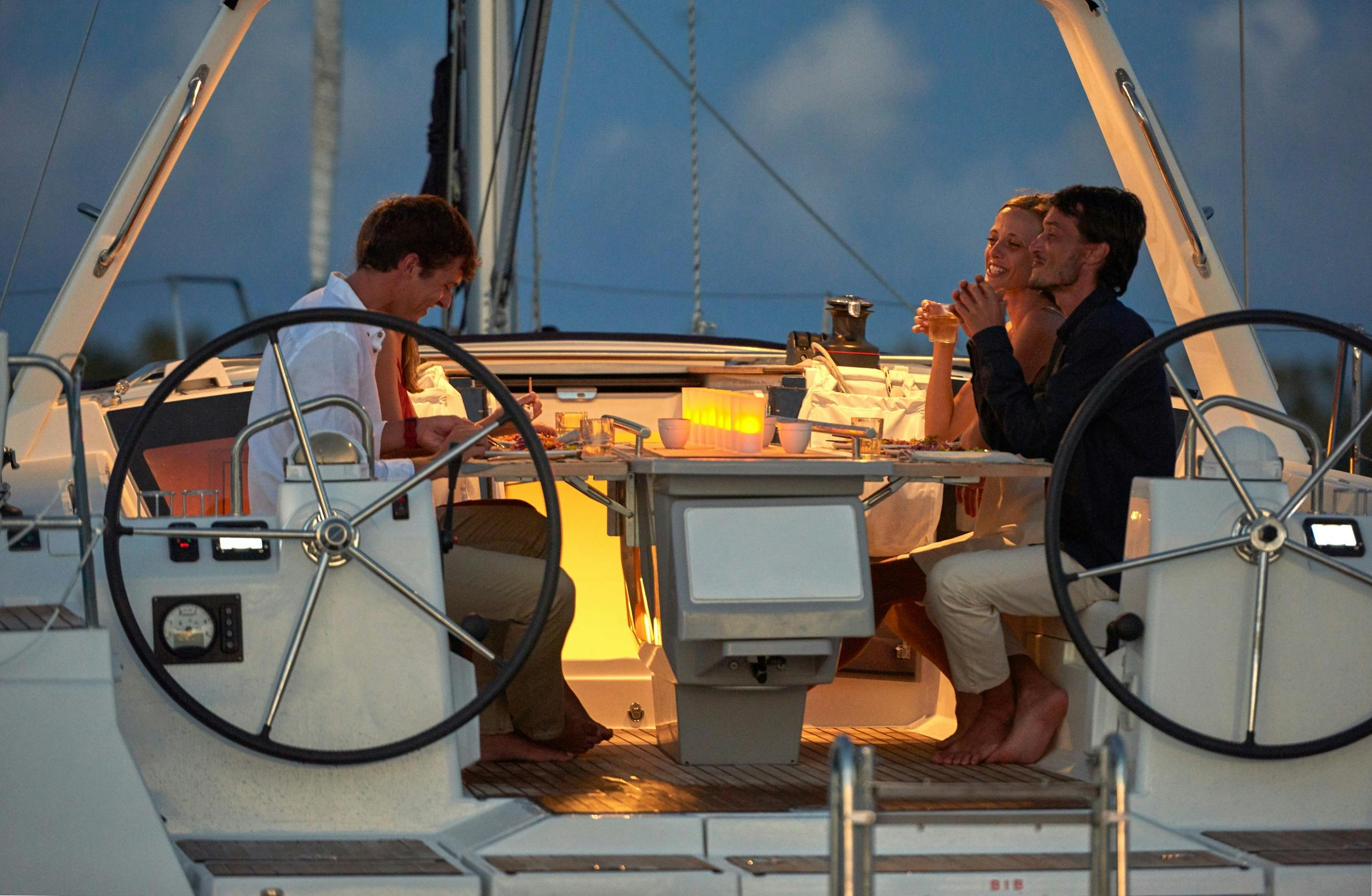 Romantic Dinners onboard your Bareboat Charter Holiday