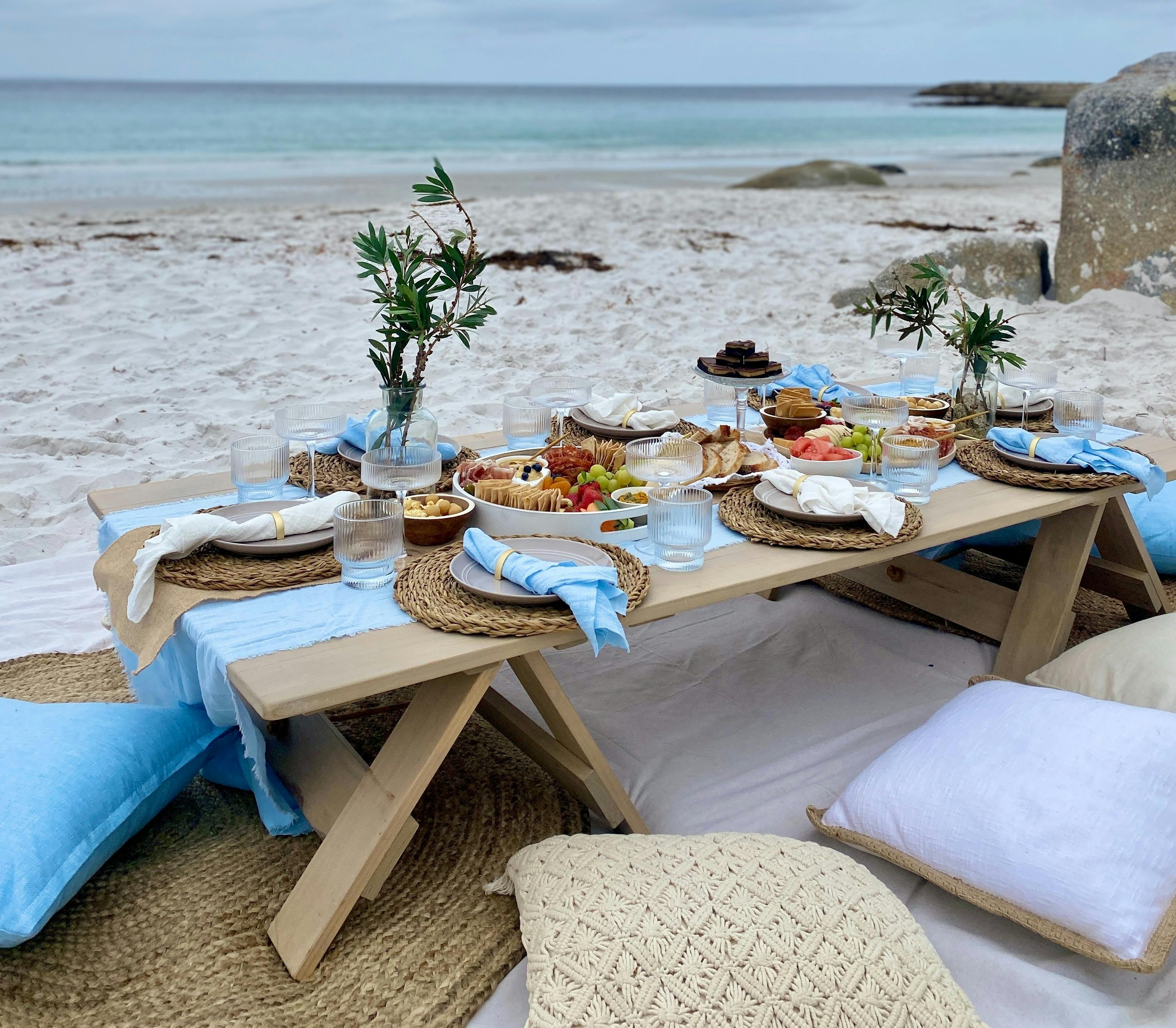 Pop Up Picnic in Binalong Bay, East Coast Tasmania