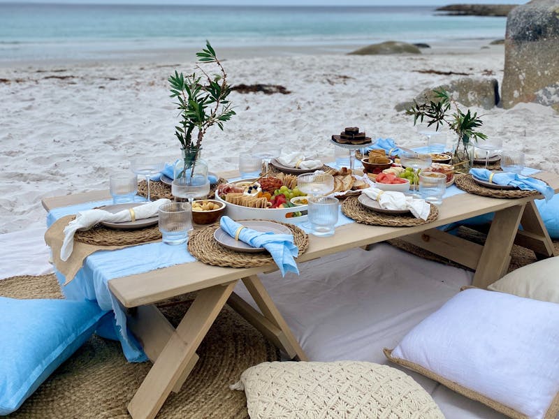 Pop Up Picnic in Binalong Bay, East Coast Tasmania