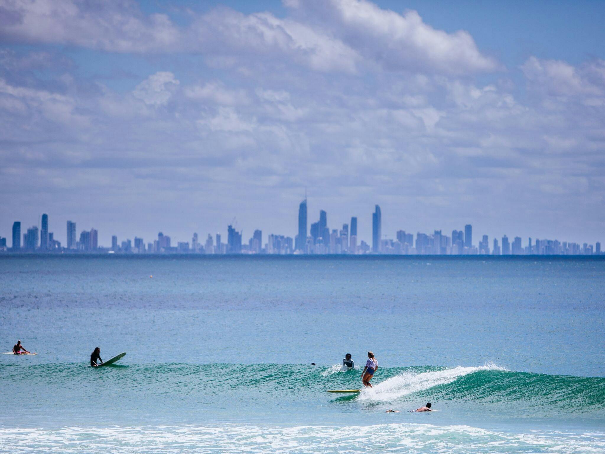 View of the Gold Coast from Kirra Point View of the Gold Coast from Kirra Point