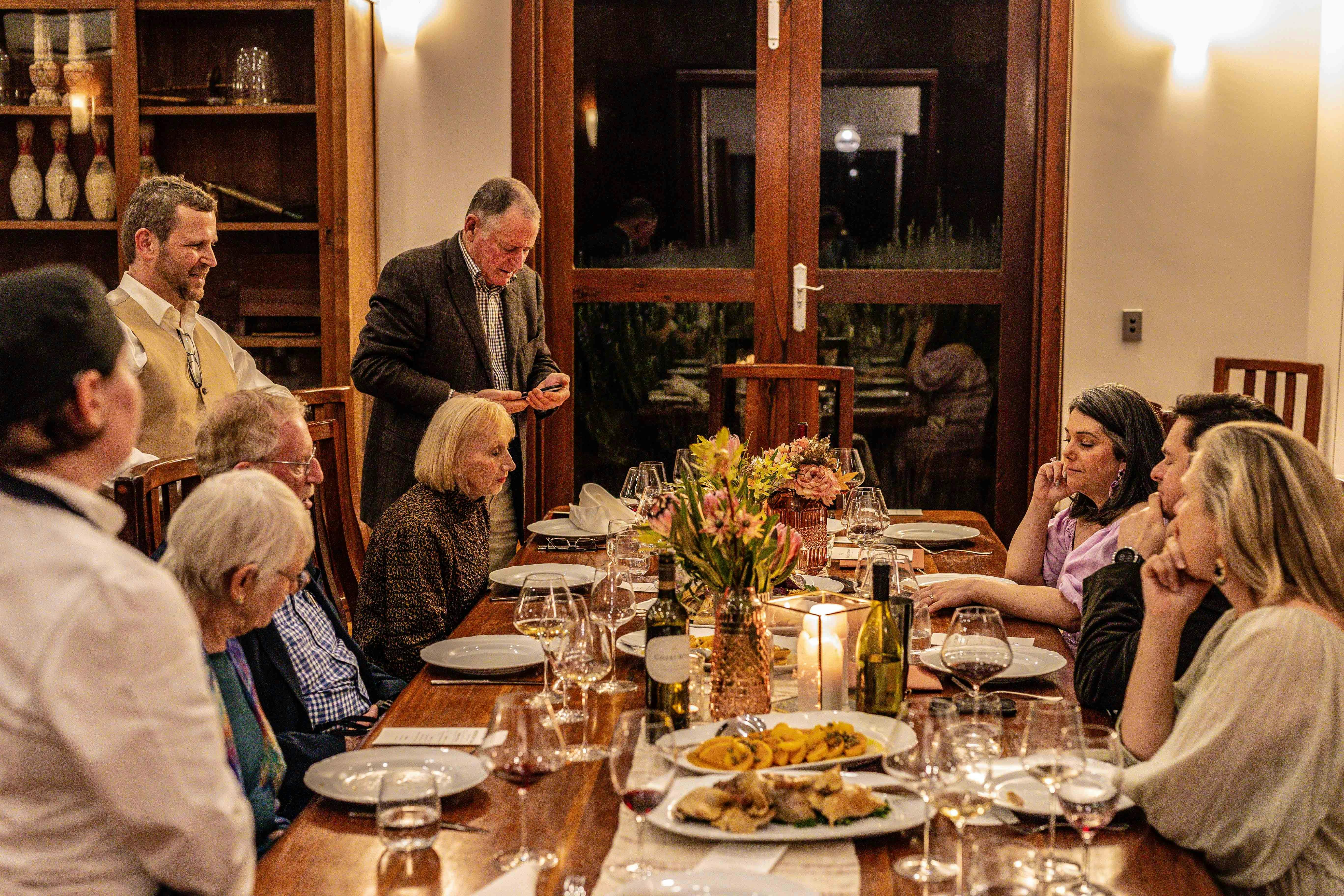 Winemaker's led dining experience