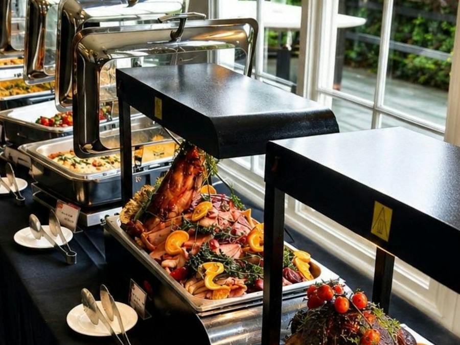 Festive Christmas roasts and seasonal sides served at Bella Char Restaurant & Wine Bar