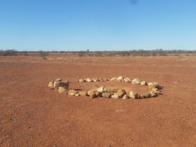 Just by the side of the road, west of Windorah are two Native Wells.