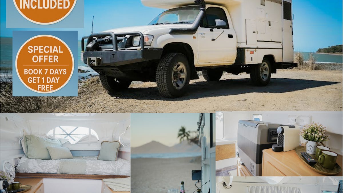 Air port pick up in a camper from Camper hire Cairns