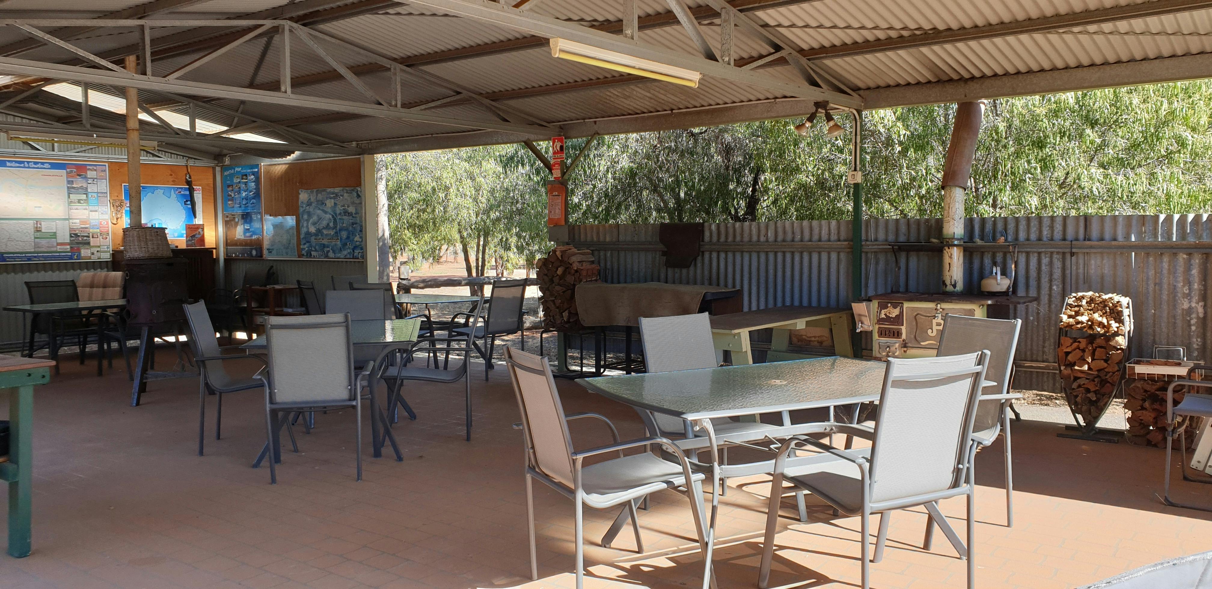 Undercover free gas bbq area