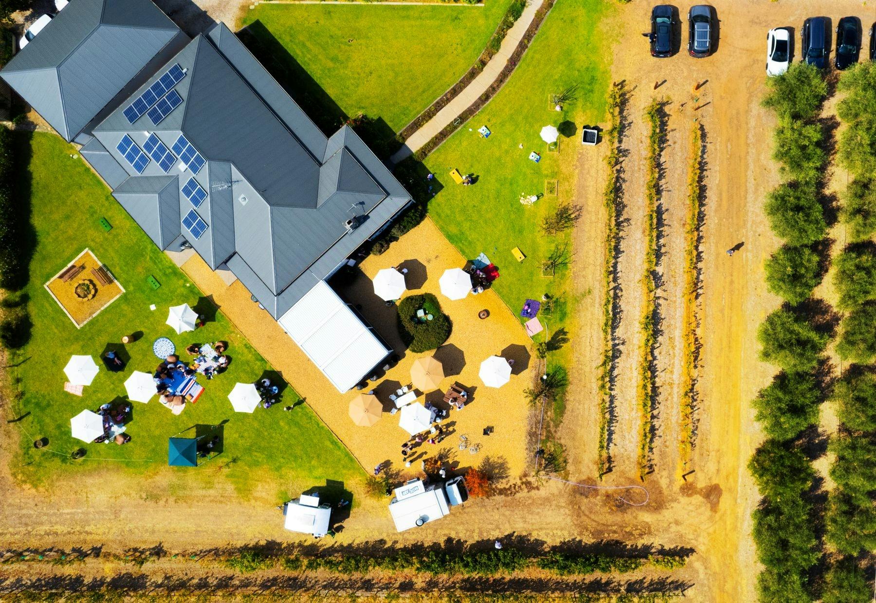 Birdseye view of event