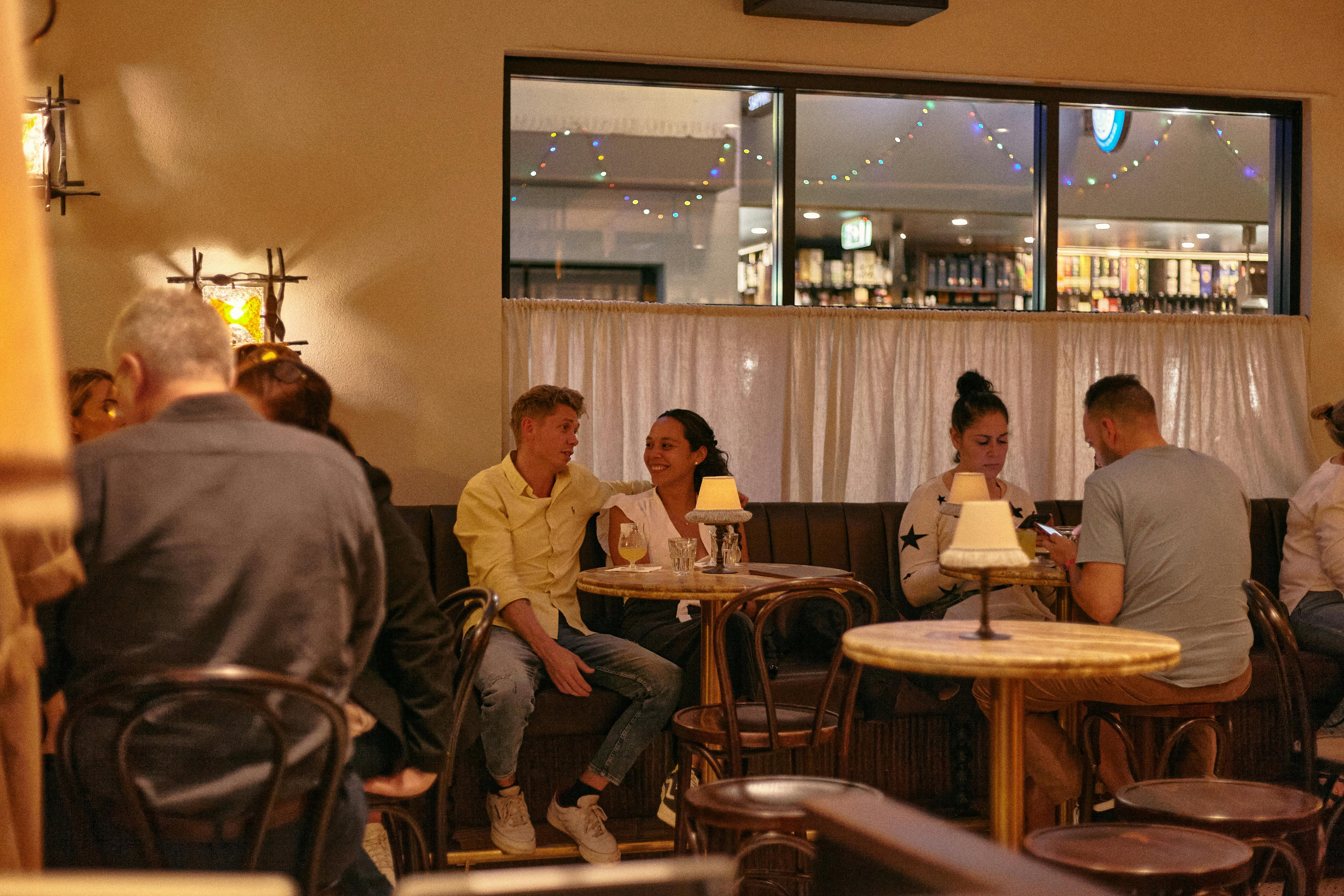 Restaurant with patrons