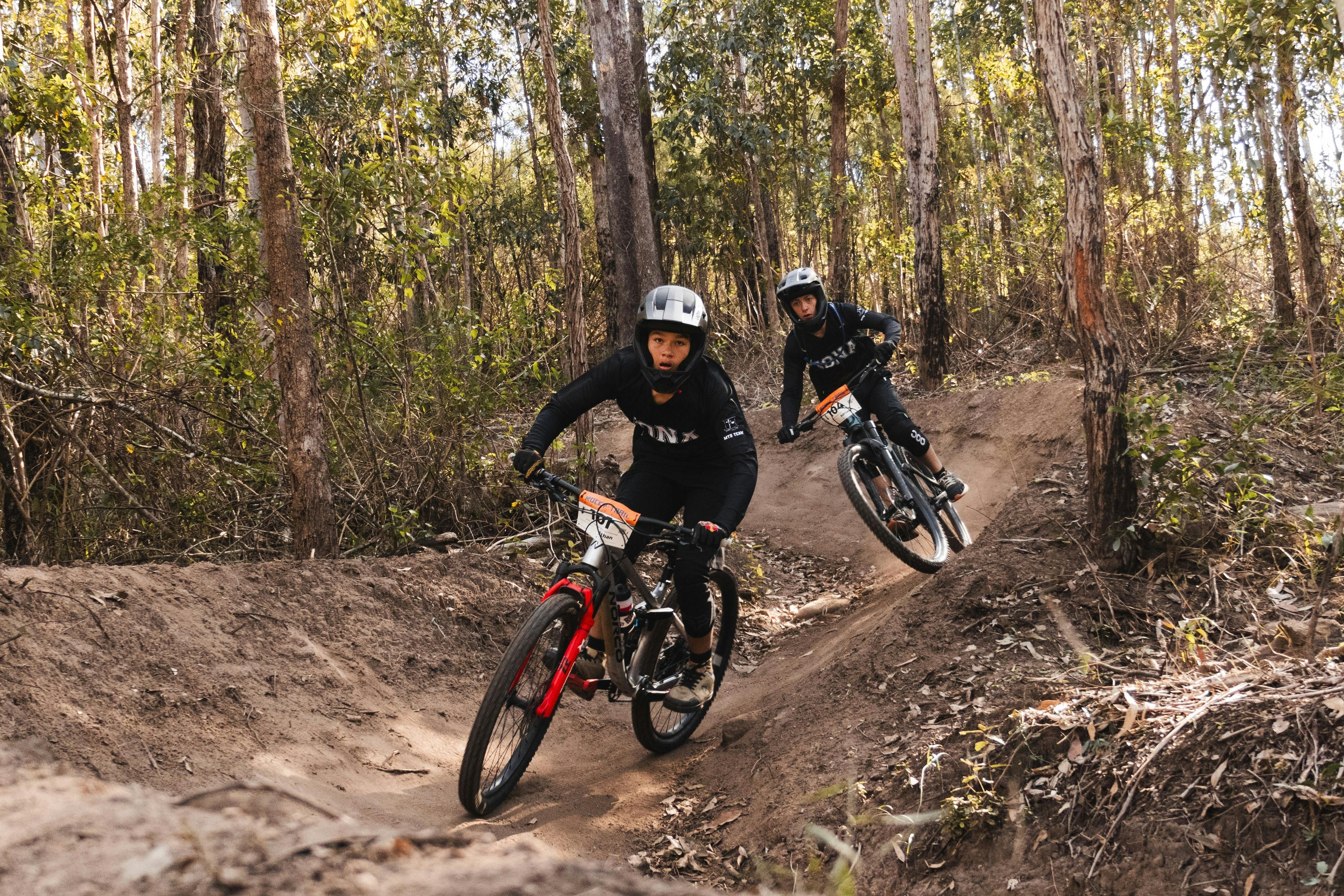 Youth mountain biking