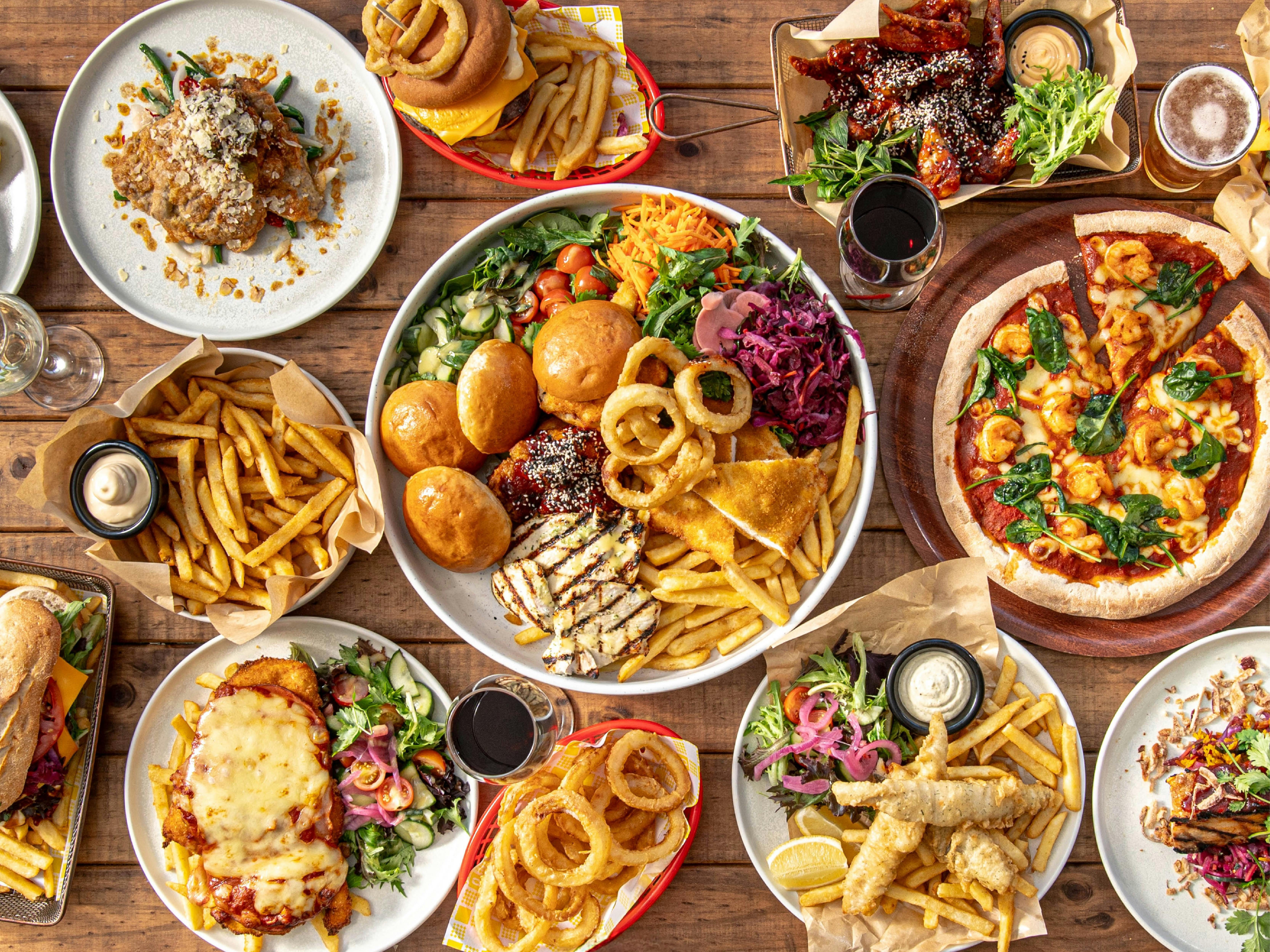 Vielfalt des Speisen- und Getränkeangebots