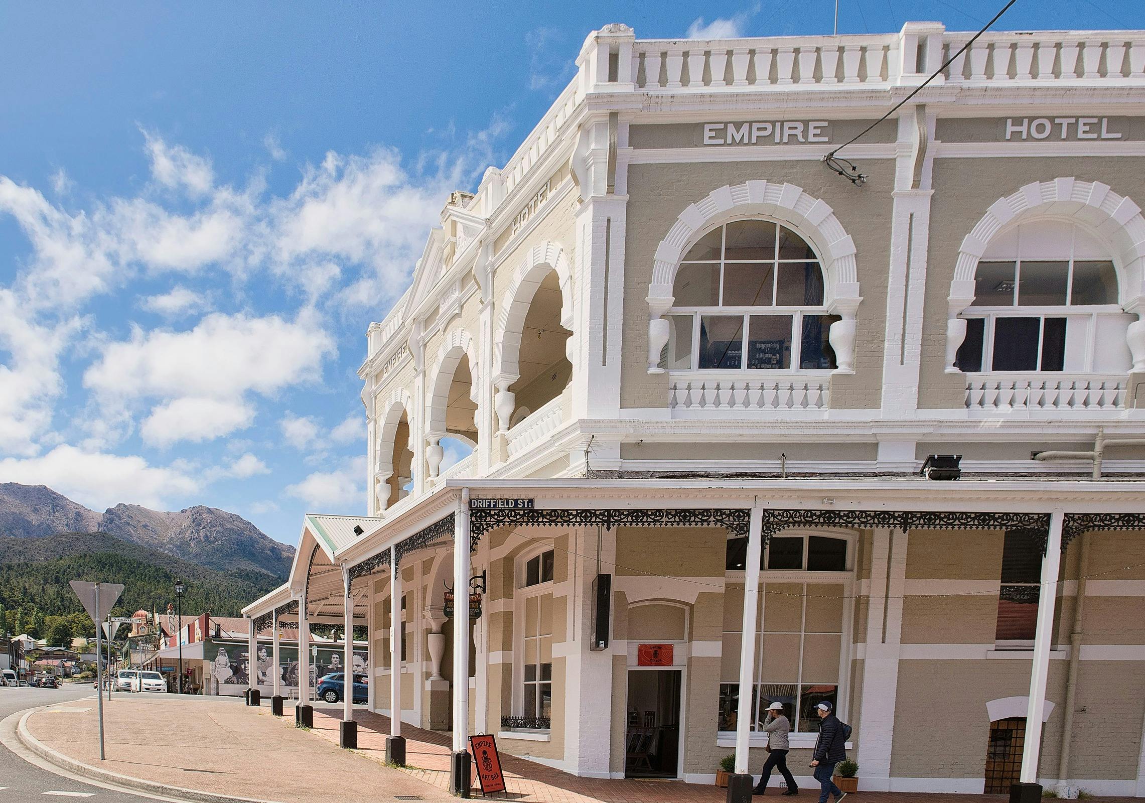 The Empire Art Box is on the corner of Orr and Driffeld Streets in Queenstown.