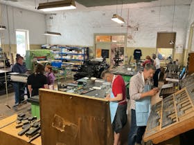 Workshop participants having fun