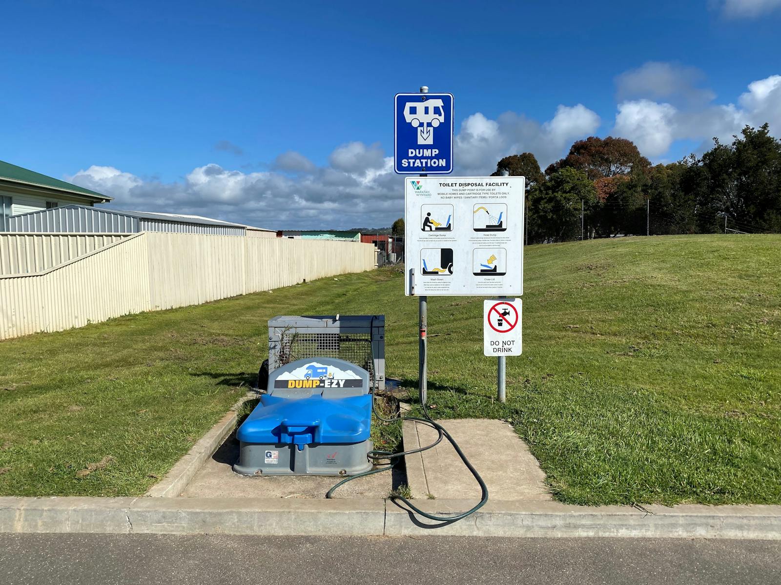Wynyard Dump Point for Caravans & Motorhomes